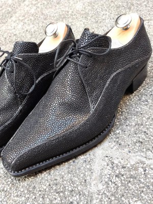 black stingray derby handmade shoes 116-03 (3)1